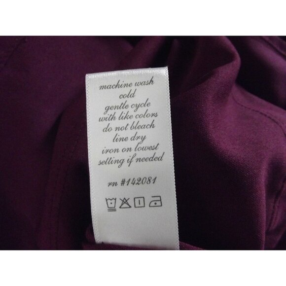 Altar'd State Dress Womens Size Medium Burgundy V-Neck lace up long bell sleeves - Picture 11 of 12